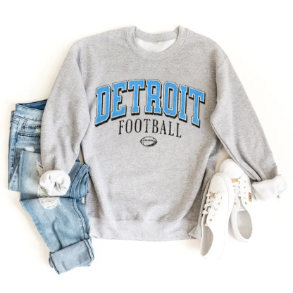 Detroit Retro Football Sweatshirt