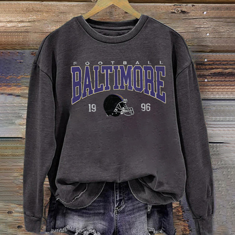 Baltimore Retro Football Sweatshirt