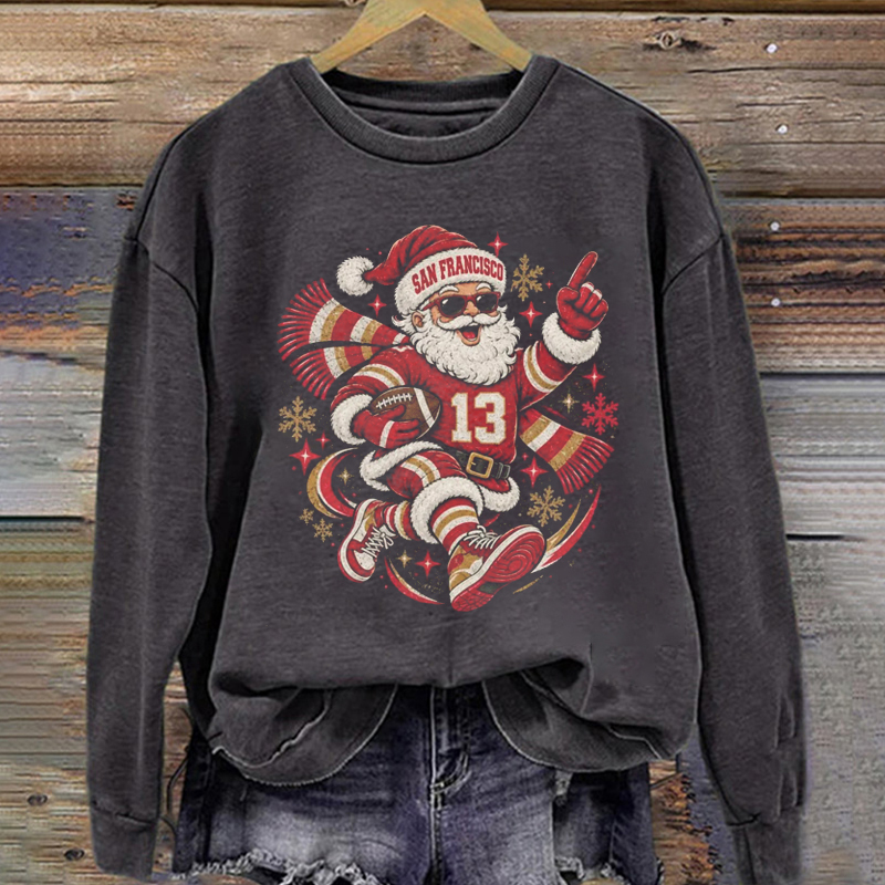San Francisco Retro Football Sweatshirt