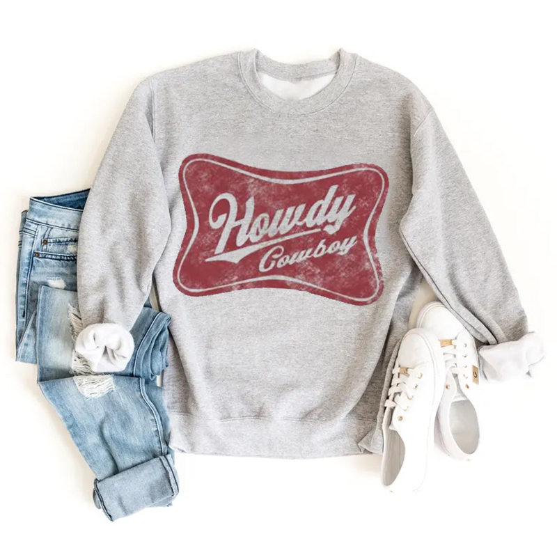 Howdy Cowboy Retro Sweatshirt