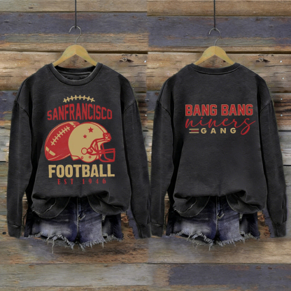 San Francisco Retro Football Sweatshirt
