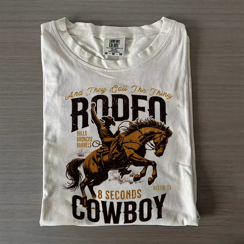 Western Rodeo Cowboy Cowgirl T-shirt
