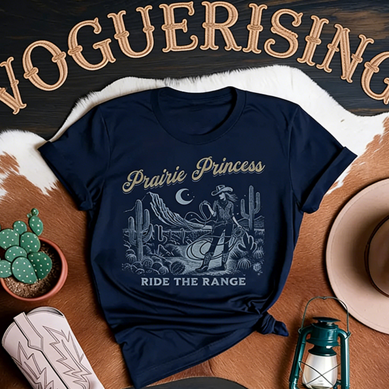 Wild West Prairie Princess Desert T-Shirt
