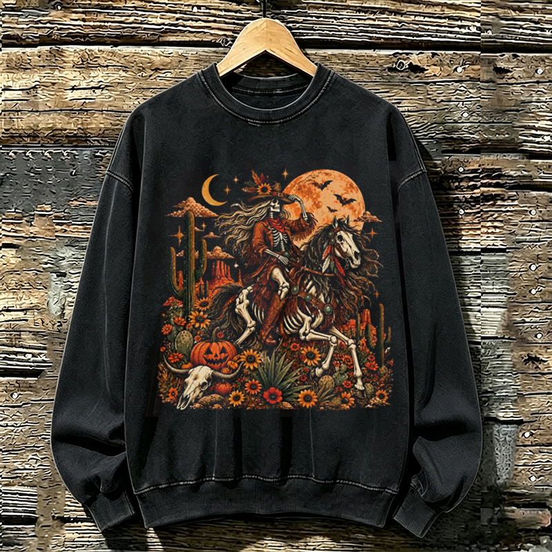 Western Cowgirl Halloween Sweatshirt