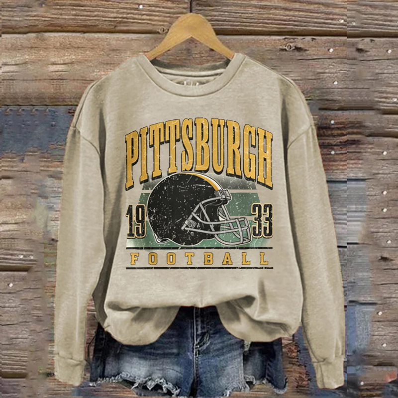 Pittsburgh Retro Football Sweatshirt