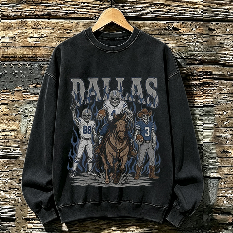 Dallas Retro Football Sweatshirt