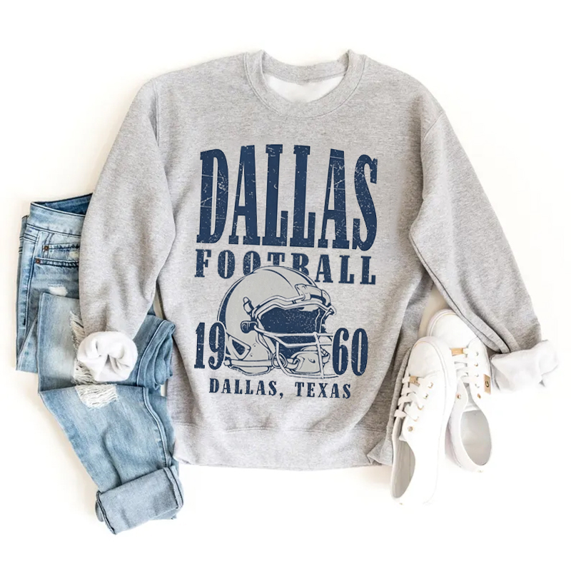Dallas Retro Football Sweatshirt