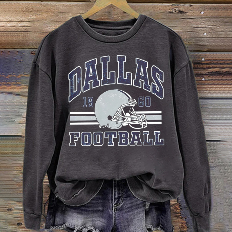 Dallas Retro Football Sweatshirt