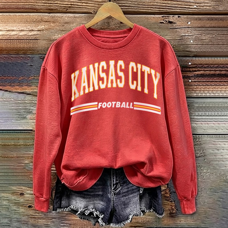 Kansas City Retro Football Sweatshirt