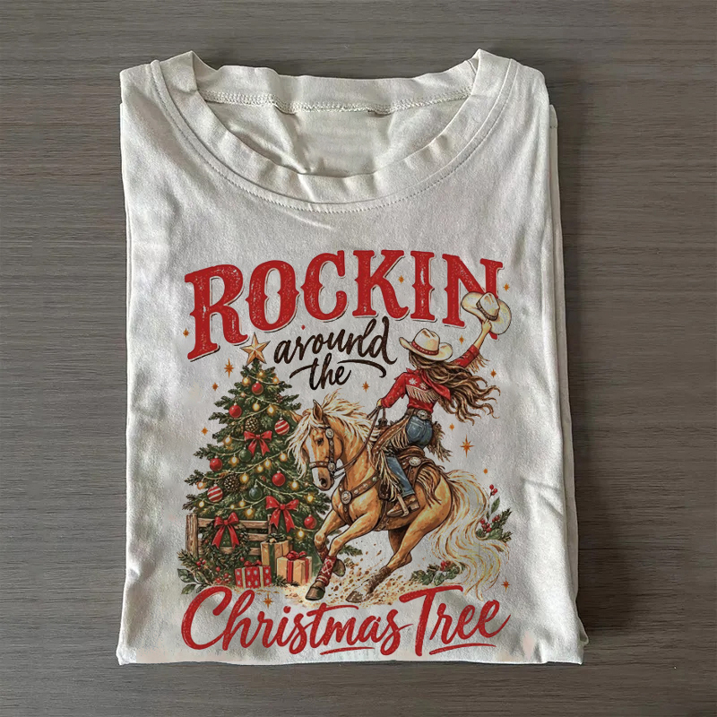Cowgirl Christmas T-shirt