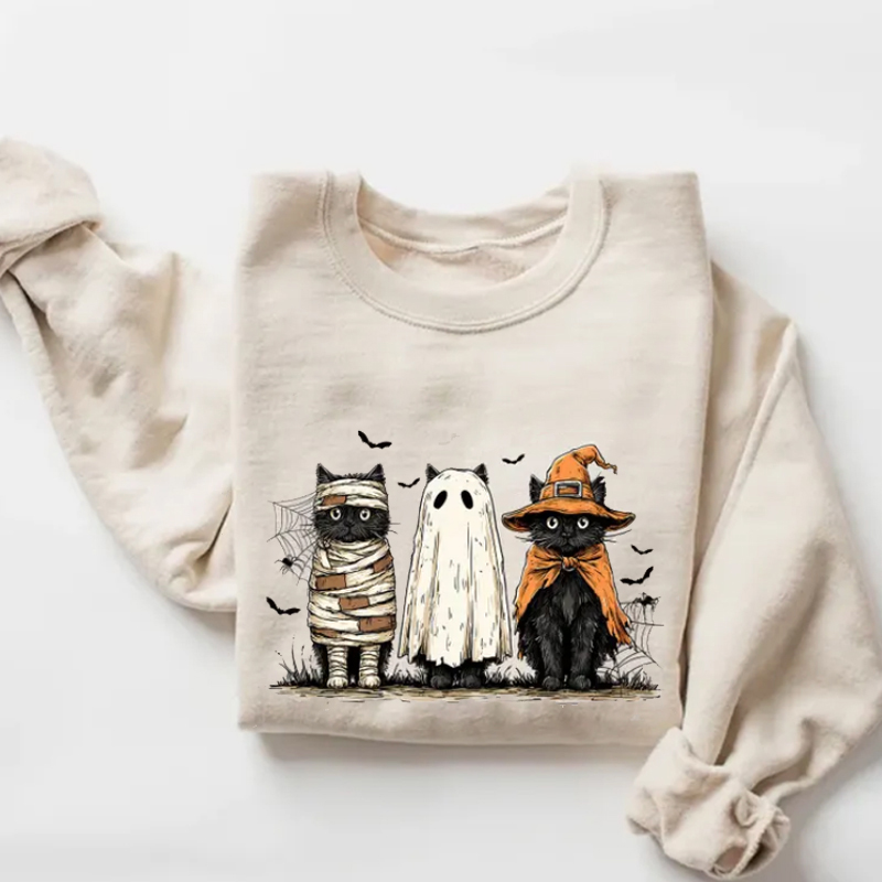 Black Cat Pumpkin Sweatshirt
