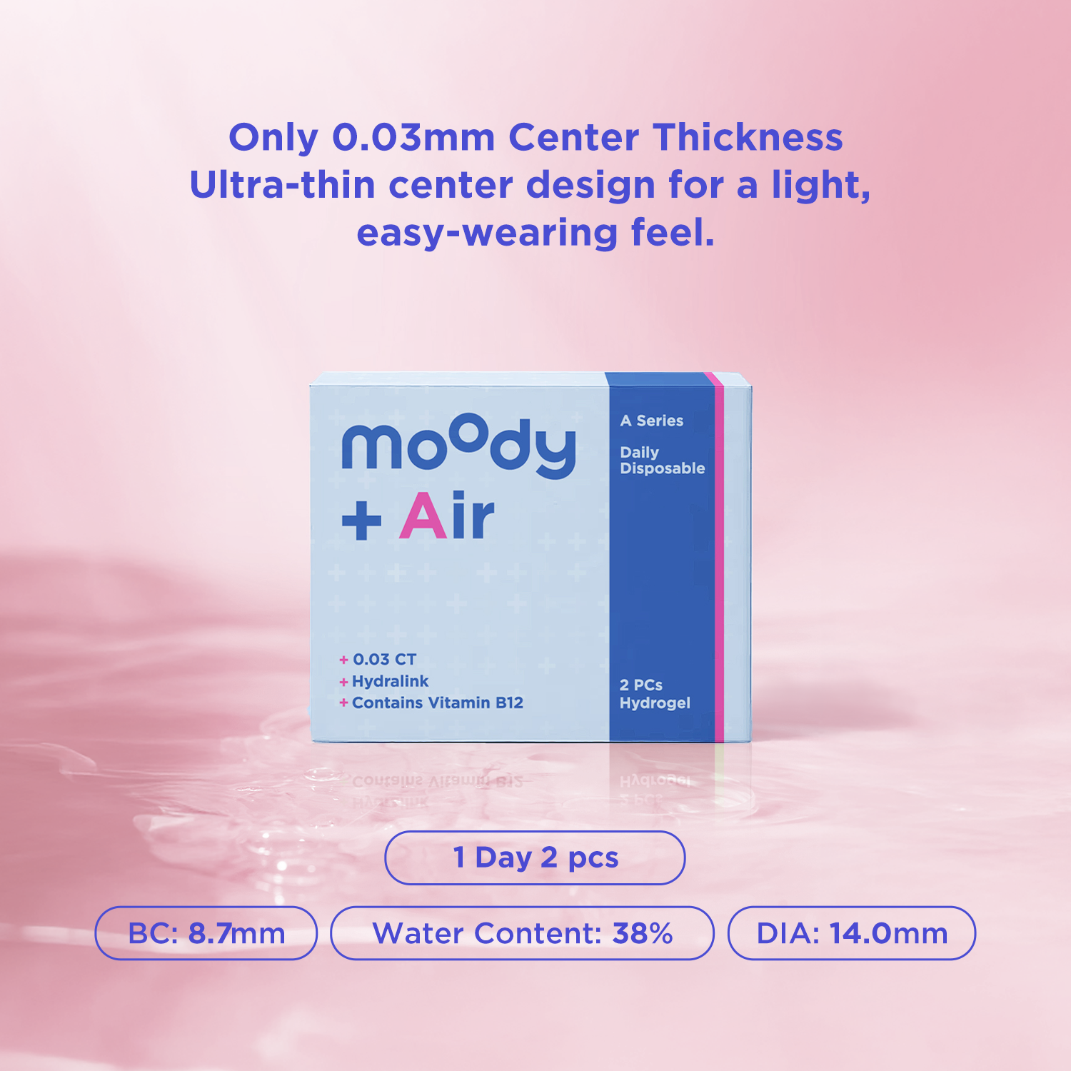 moodyPlus A 2 pcs Daily Contacts