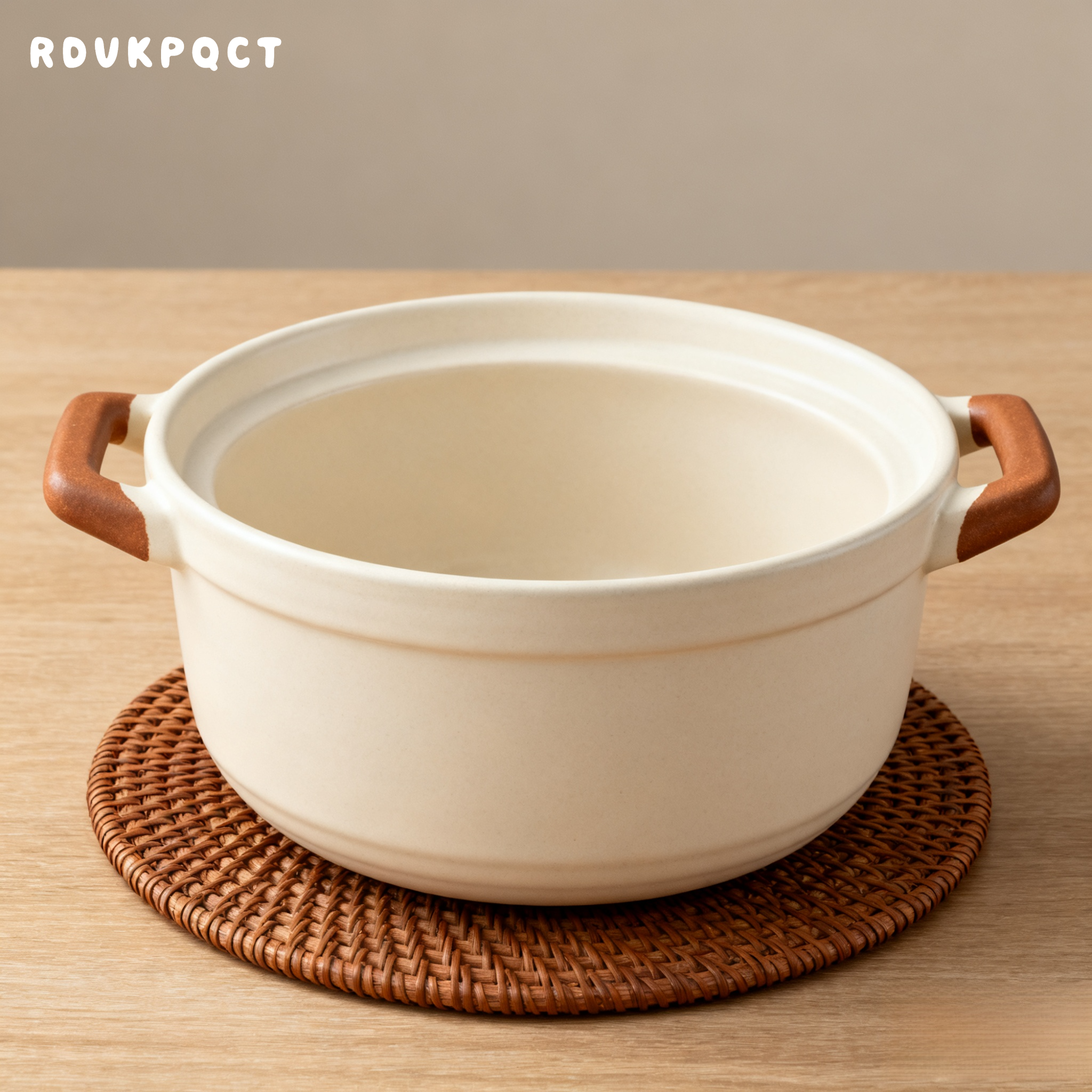 Keramik-Haushaltskasserolle mit Doppelgriff