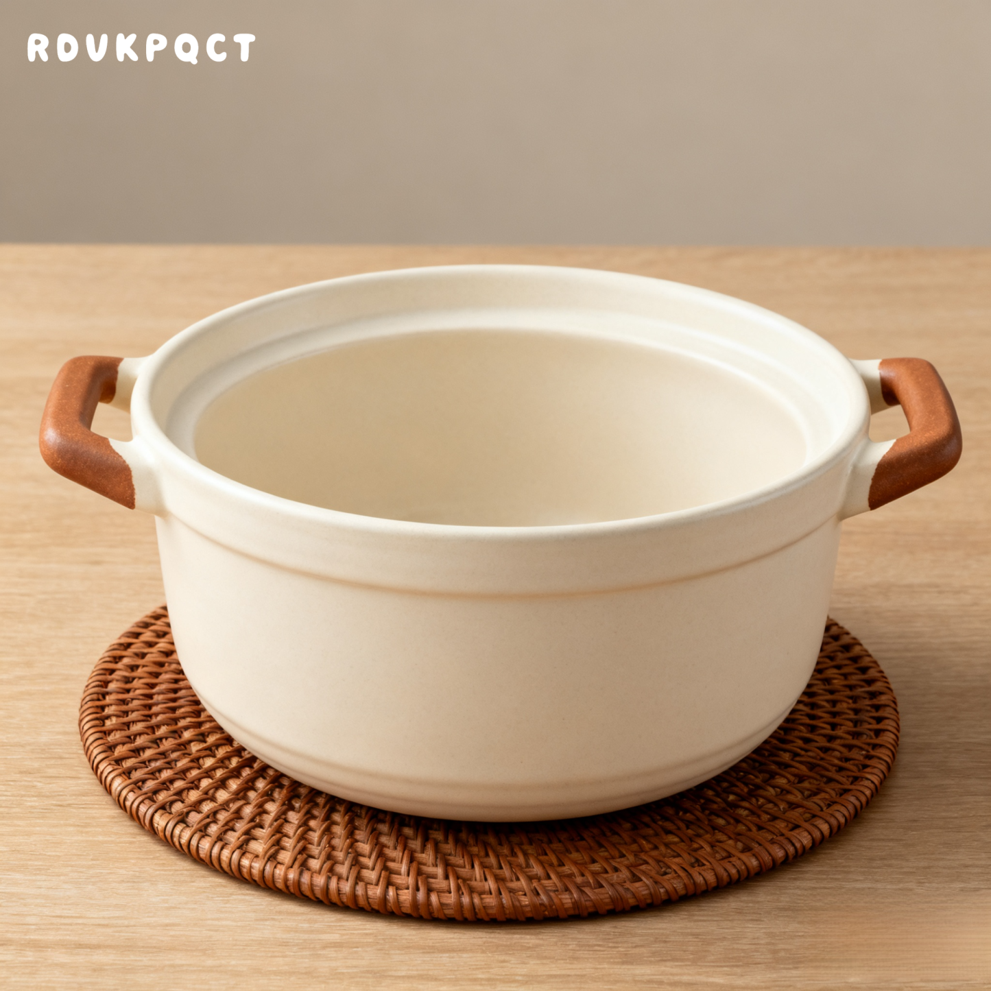 Keramik-Haushaltskasserolle mit Doppelgriff