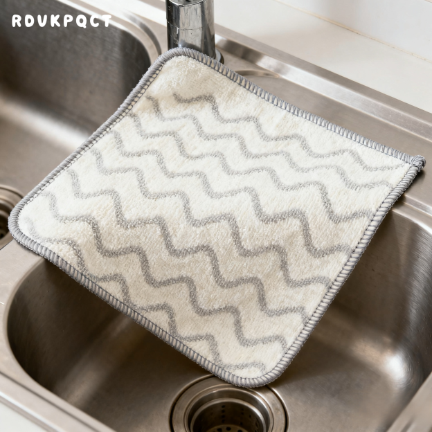 Entfettende Küchenlappen mit doppeltem Verwendungszweck, nass und trocken (10 Packungen)