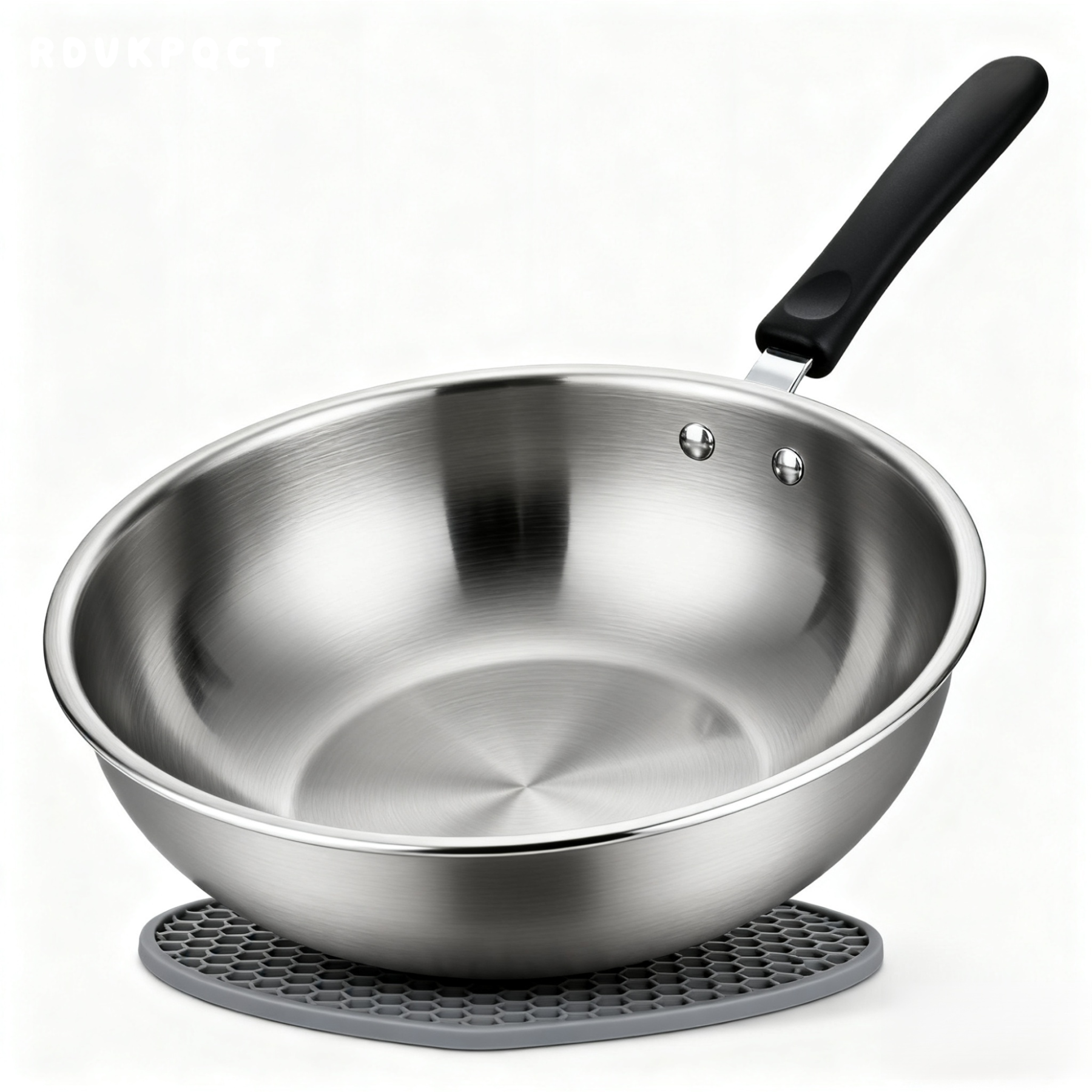 Topf aus Edelstahl 316, unbeschichteter Kochtopf mit rundem Boden