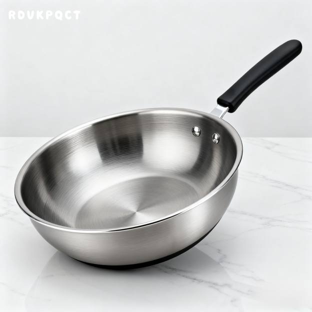 Topf aus Edelstahl 316, unbeschichteter Kochtopf mit rundem Boden