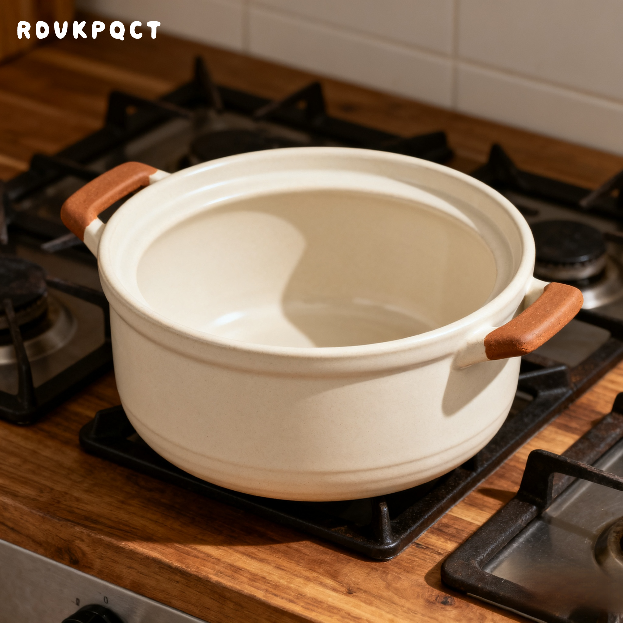 Keramik-Haushaltskasserolle mit Doppelgriff