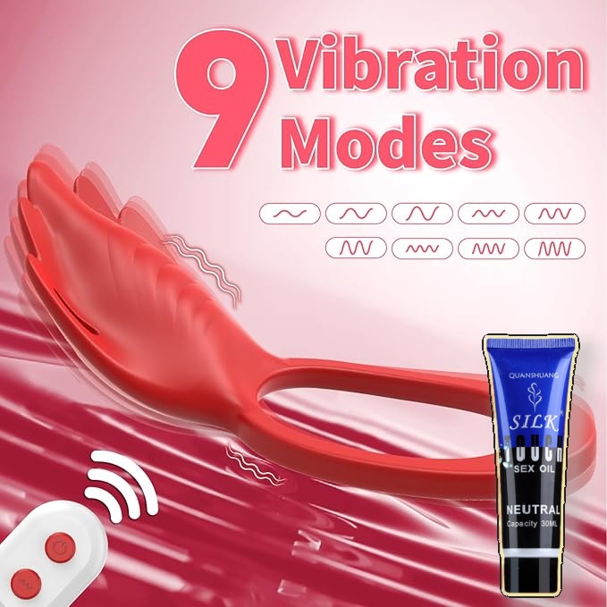 💥2025 Pleasure  Unleashed – Remote Rose Panty Vibe Cock Ring Combo That Drives Couples Wild🔥