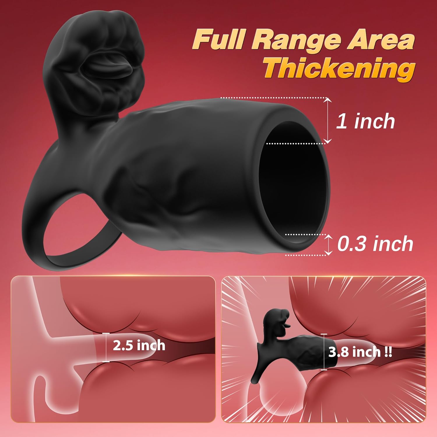 😍2025 Clearance Sale Only $39.99💥-💋Tongue Licking Penis Sleeve💖