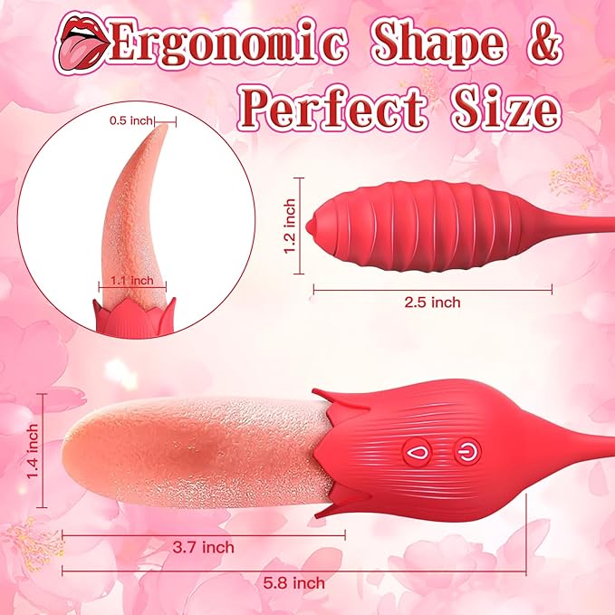 💥2025 Supreme Launch – 2-in-1 G-Spot & Tongue Vibrator for Clit, Nipple & Anal Pleasure💥