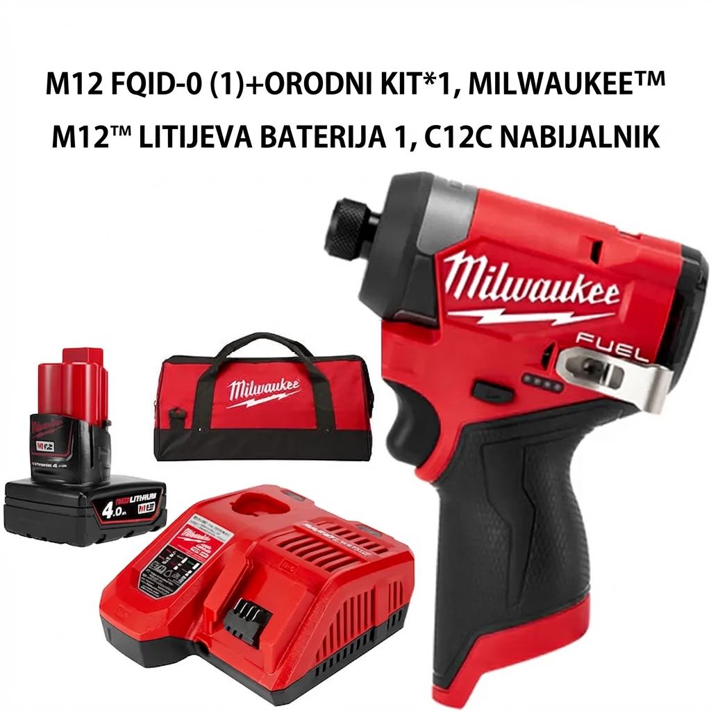 🥳【Uradni originalni izdelek】Milwaukee M12 Brezkrtačni lahki udarni električni izvijač M12 BLIDRC🎉🎉