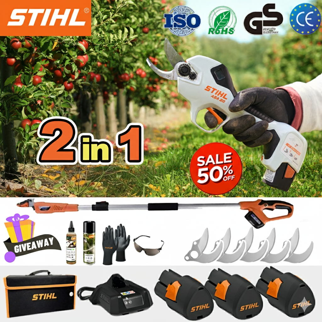✌50% DE DESCONTO! 🌲 [STIHL] - Tesoura de poda elétrica ASA 20