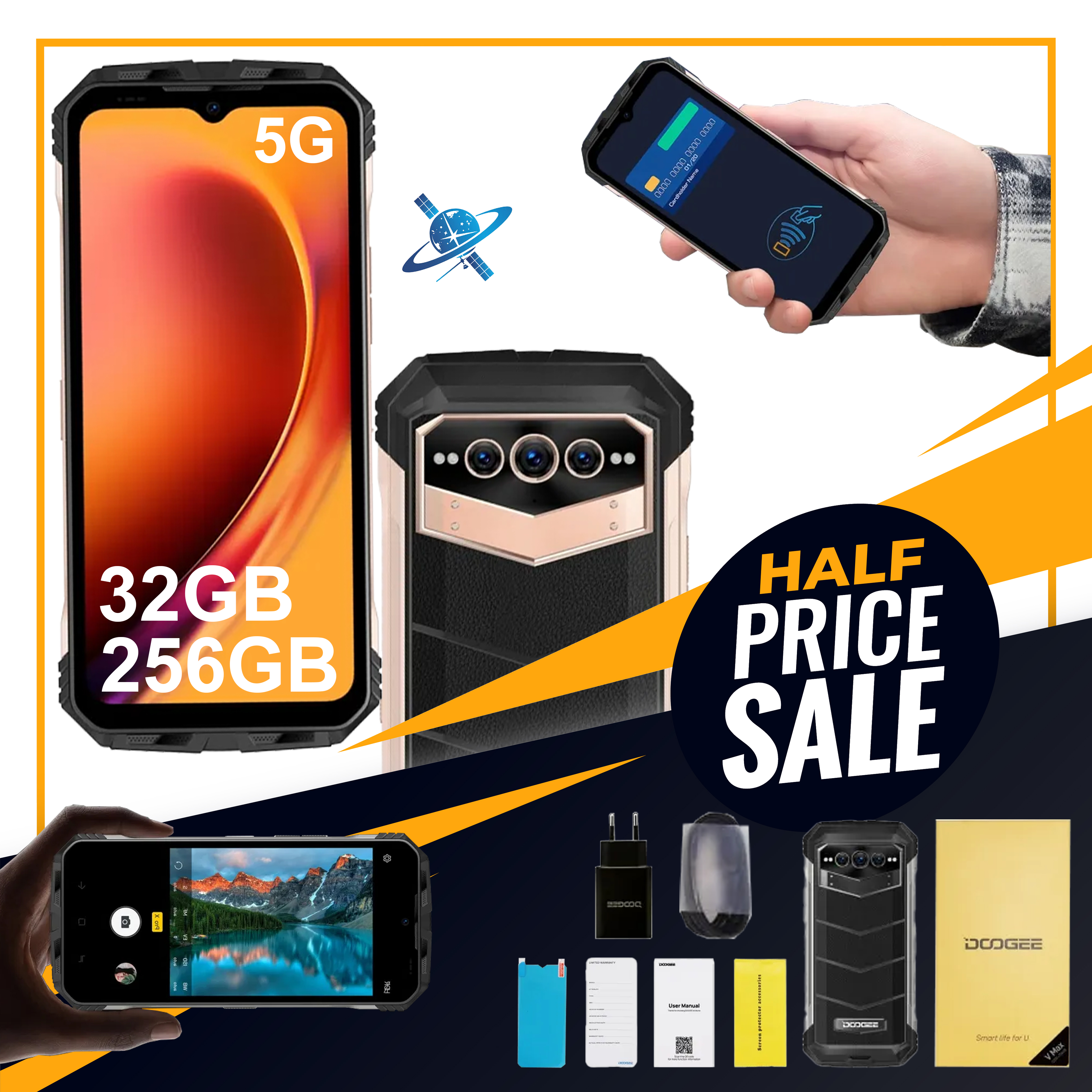 😊Nuovo telefono satellitare 5G per esterni📱