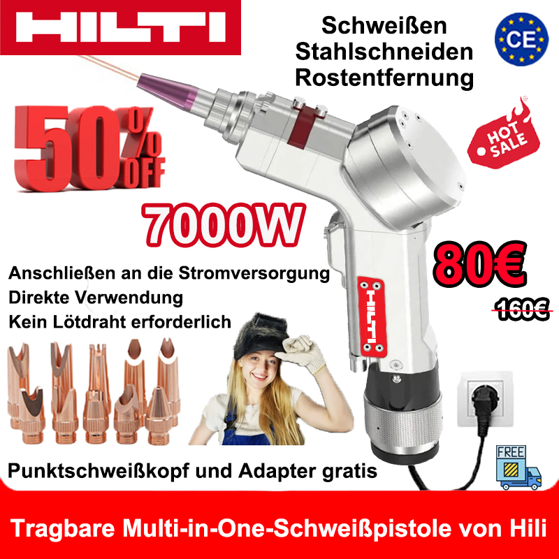 🥳[Offizielles Sonderangebot] Hilti 7000W 4-in-1 Tragbares Laserschweißgerät!!🎉🎉