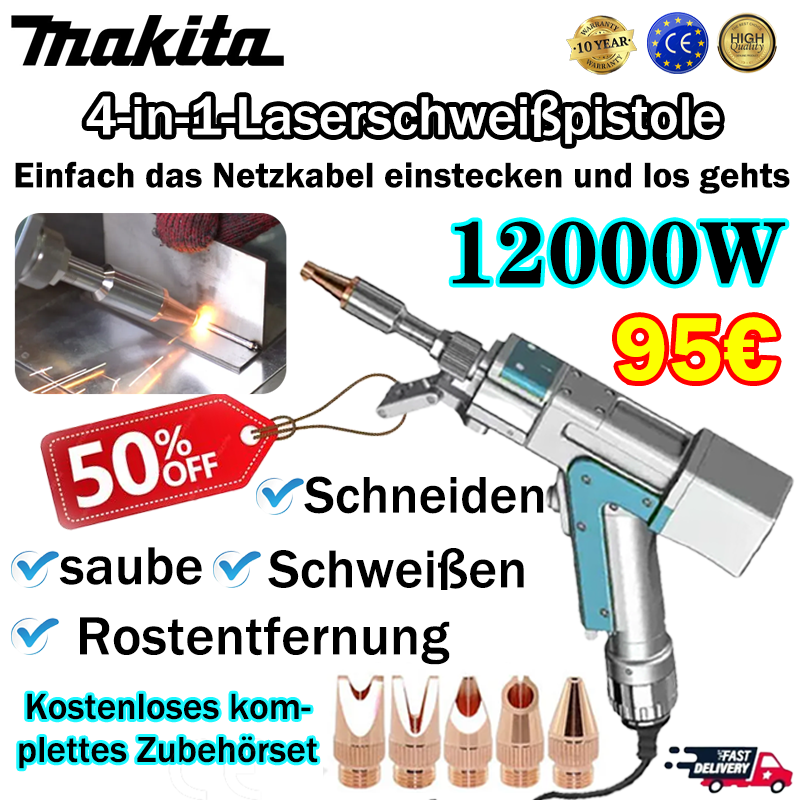 🛠️Makita 12000W 4-in-1 Multifunktions-Laserschweißpistole tragbar🎉🎉