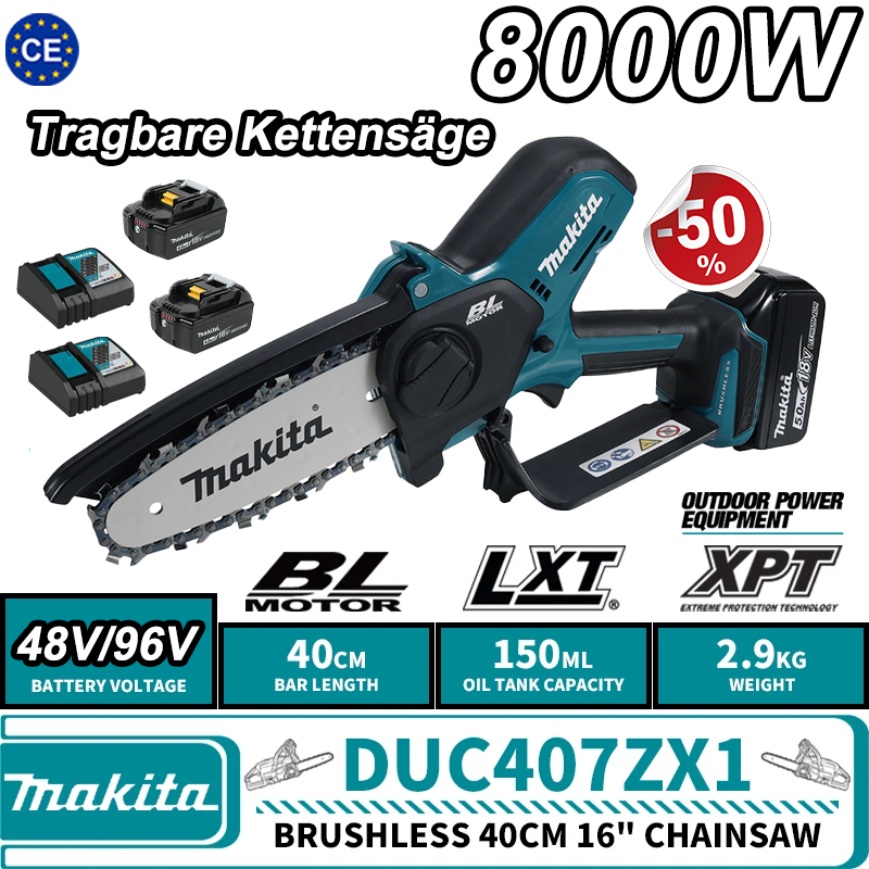 🥳【Offizielles Sonderangebot】Makita 8000W Tragbare Kettensäge🎉🎉
