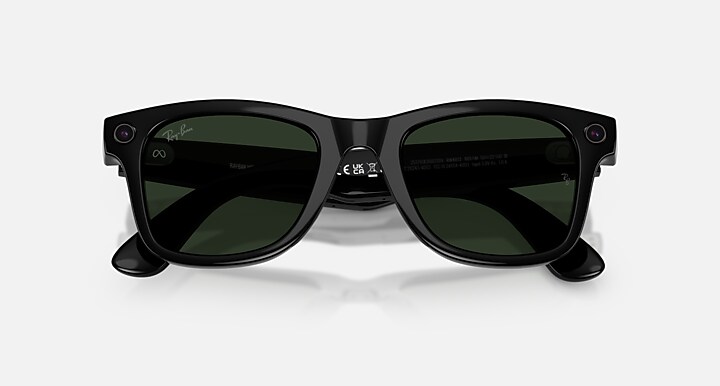 😎Ray-Ban Meta - Wayfarer Large（第2世代）サングラス。Meta AIを搭載し、オーディオ、写真、ビデオ機能に対応しています。