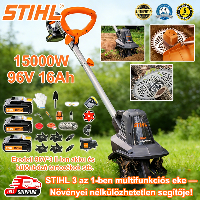 ⚒️STIHL 3 az 1-ben multifunkciós kultivátor🥳🥳