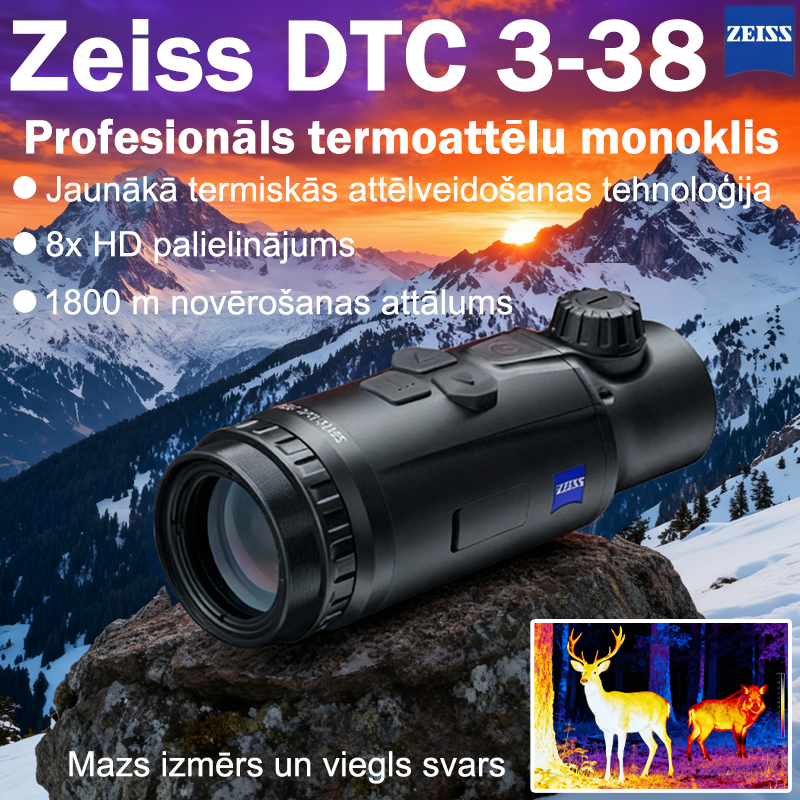 🏅[Zeiss 175. gadadiena] Medību vietas: ZEISS termiskās attēlveidošanas medību monoklis
