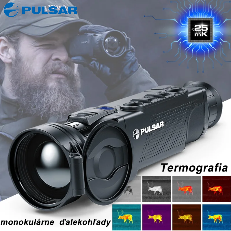 🔭Termografický poľovnícky monokulárny ďalekohľad PULSAR Helion 2 XP50💫