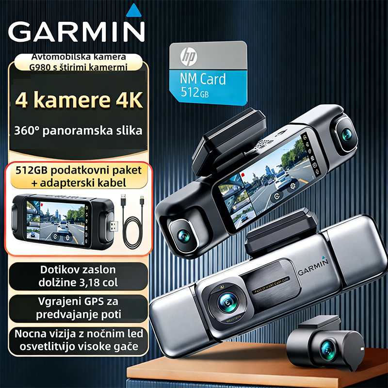 🚗Kamera za avto Garmin G980  Inteligentno glasovno upravljanje, opremljeno z umetno inteligenco✨