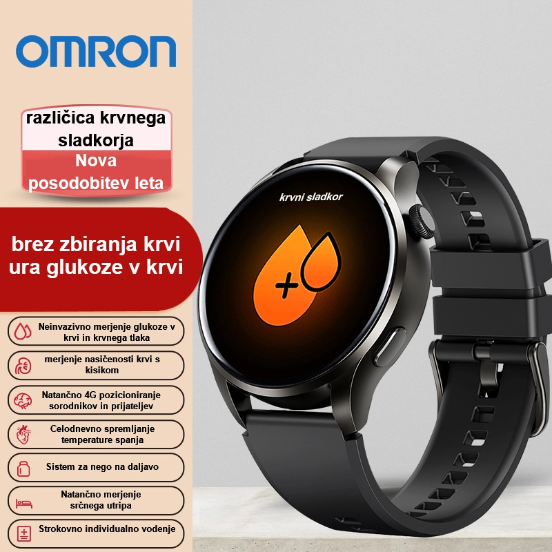 💖Neinvazivno visoko natančno merjenje glukoze v krvi, pametna ura za sečno kislino✨