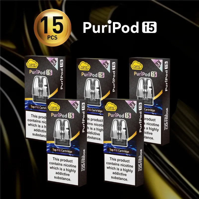 Airis Puripod i5 Cartridge Packages: 15Pcs