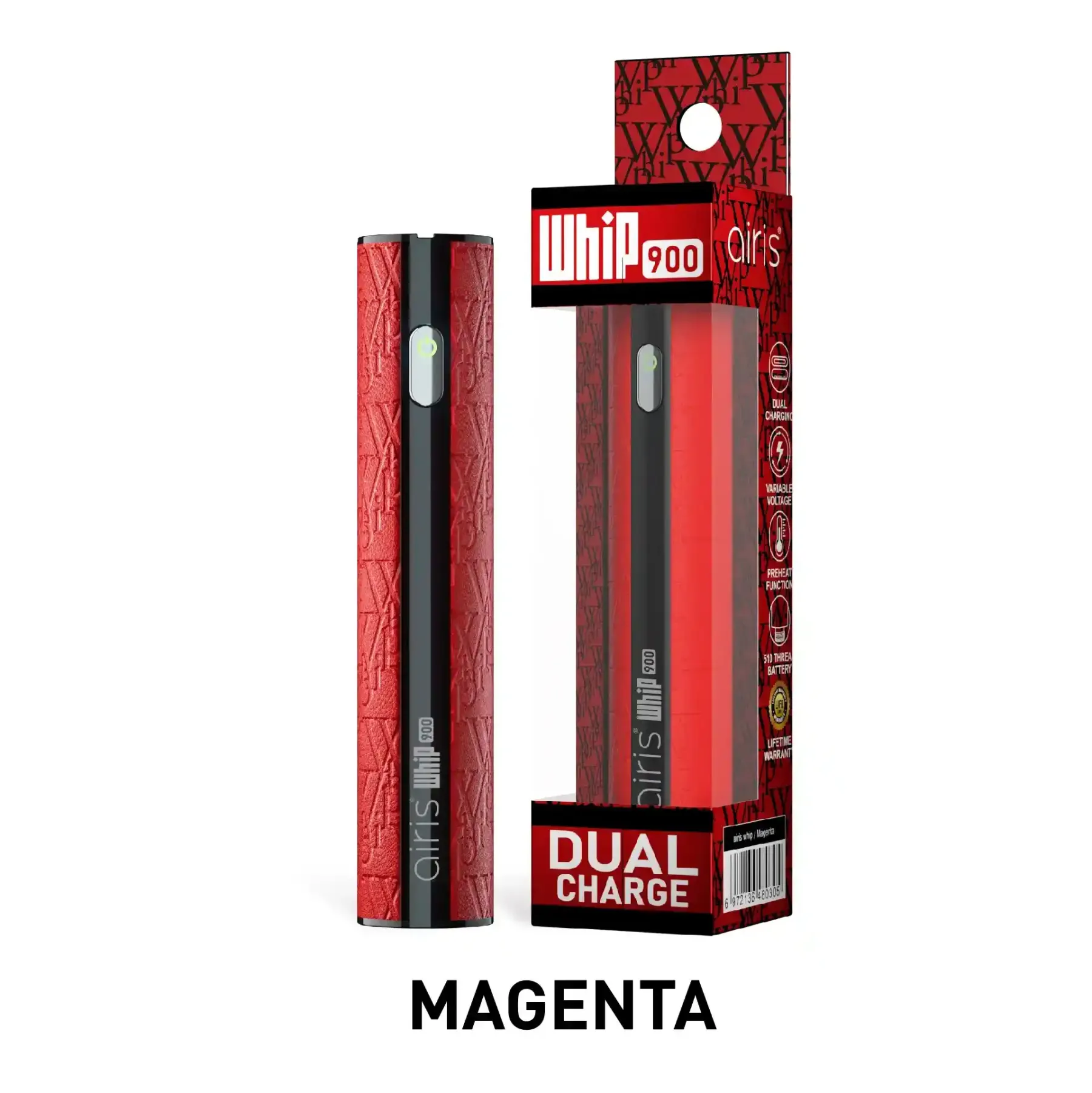 Leather 510 Vape Battery Airis Whip