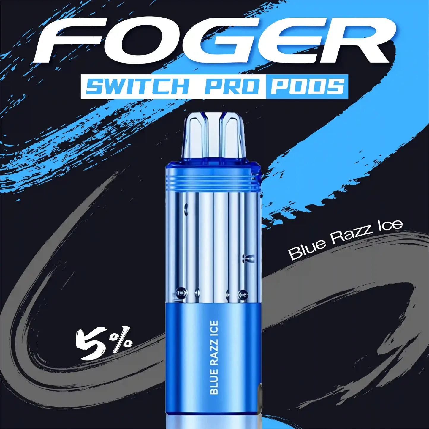 Blue Razz Ice Foger switch pro Pod