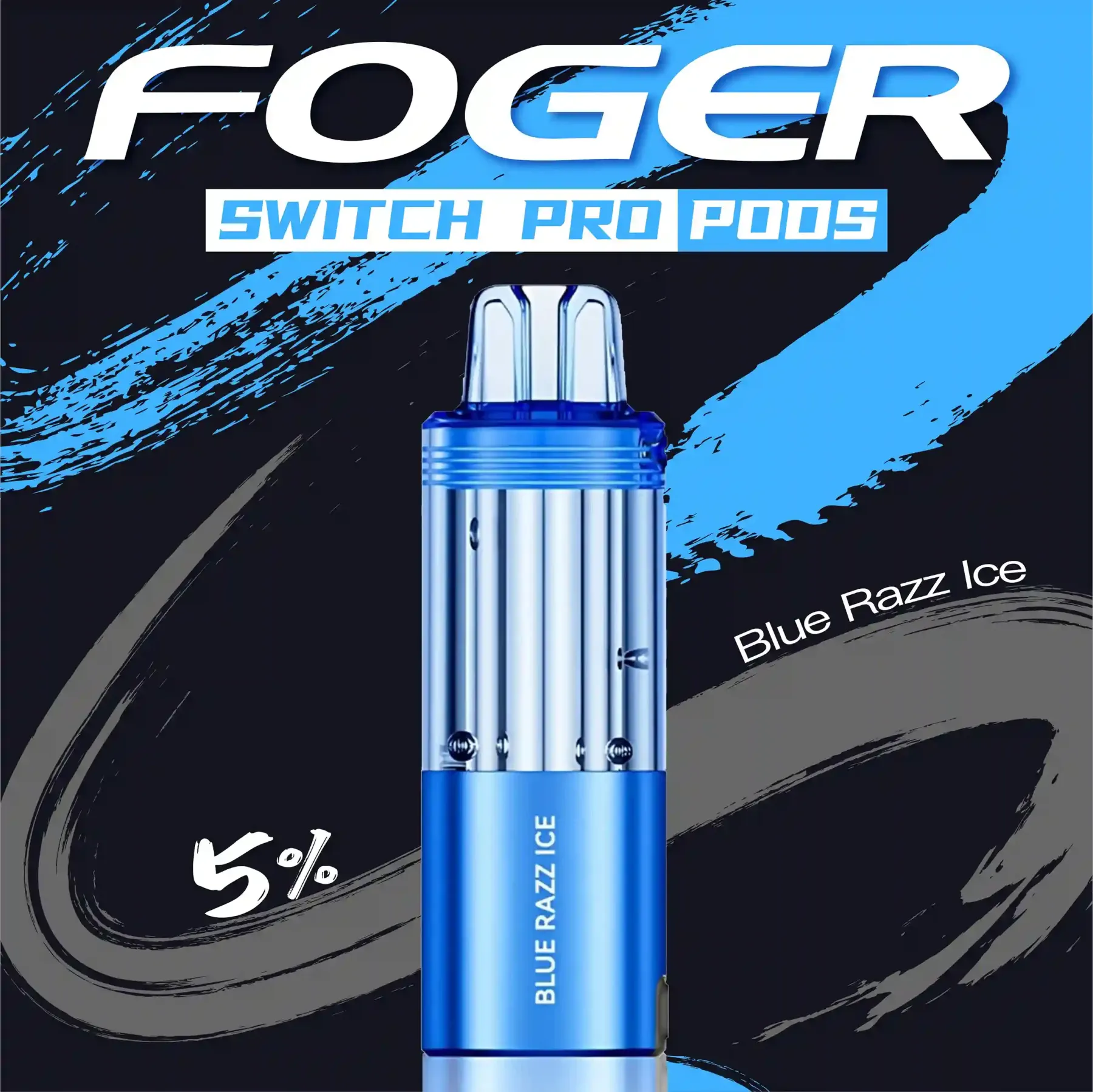Blue Razz Ice Foger switch pro Pod