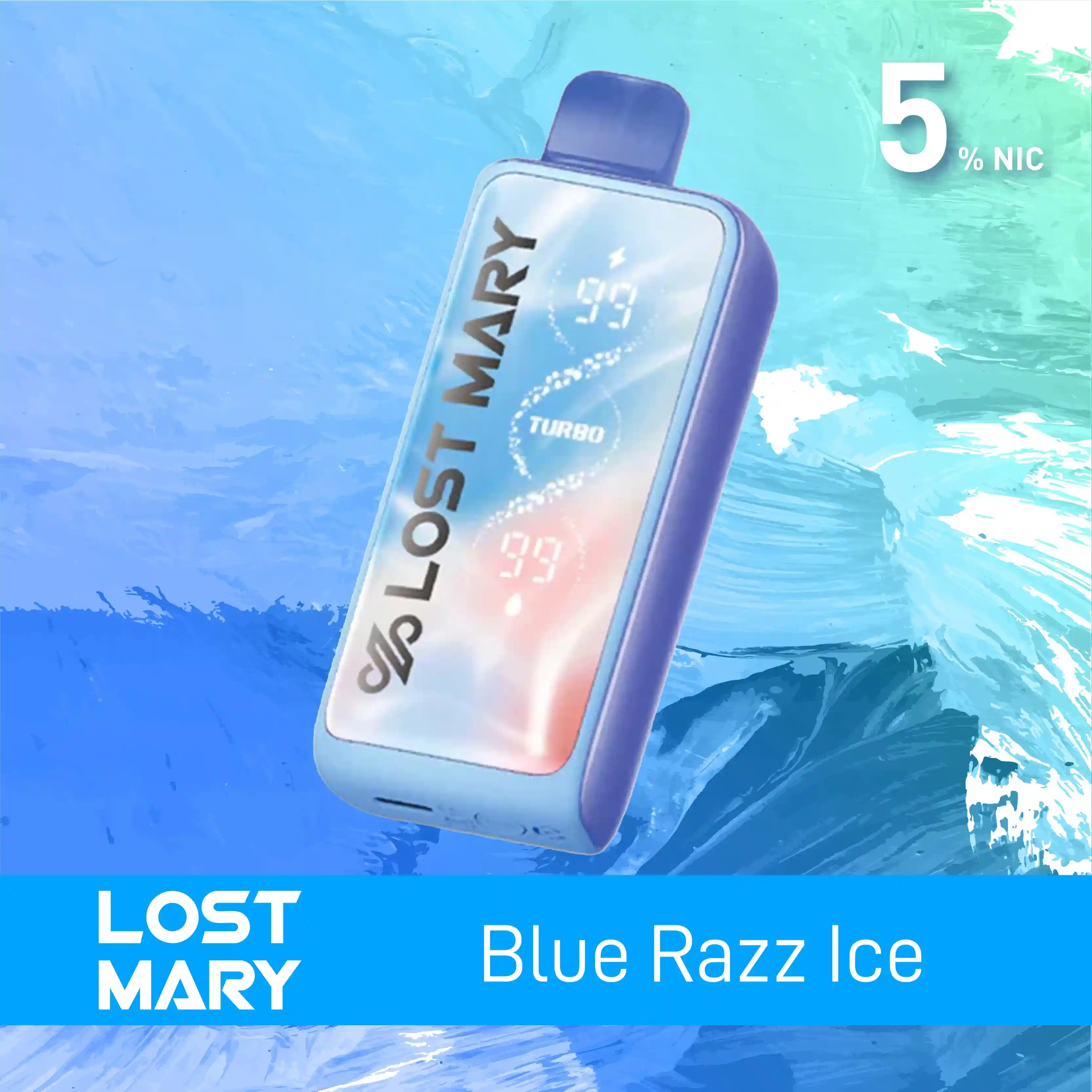 Blue Razz Ice Lost Mary MT35K Turbo