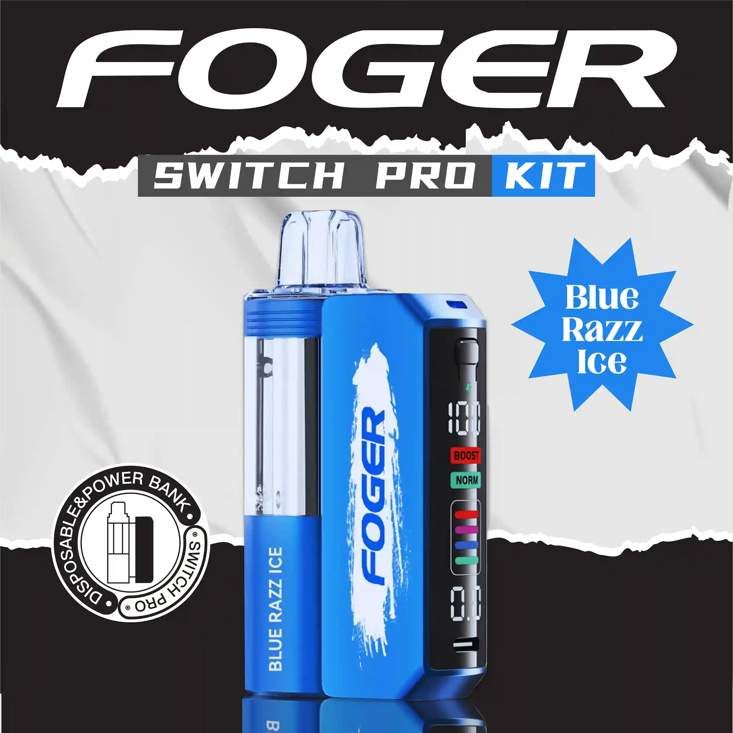 Blue Razz Ice Foger switch pro Kit