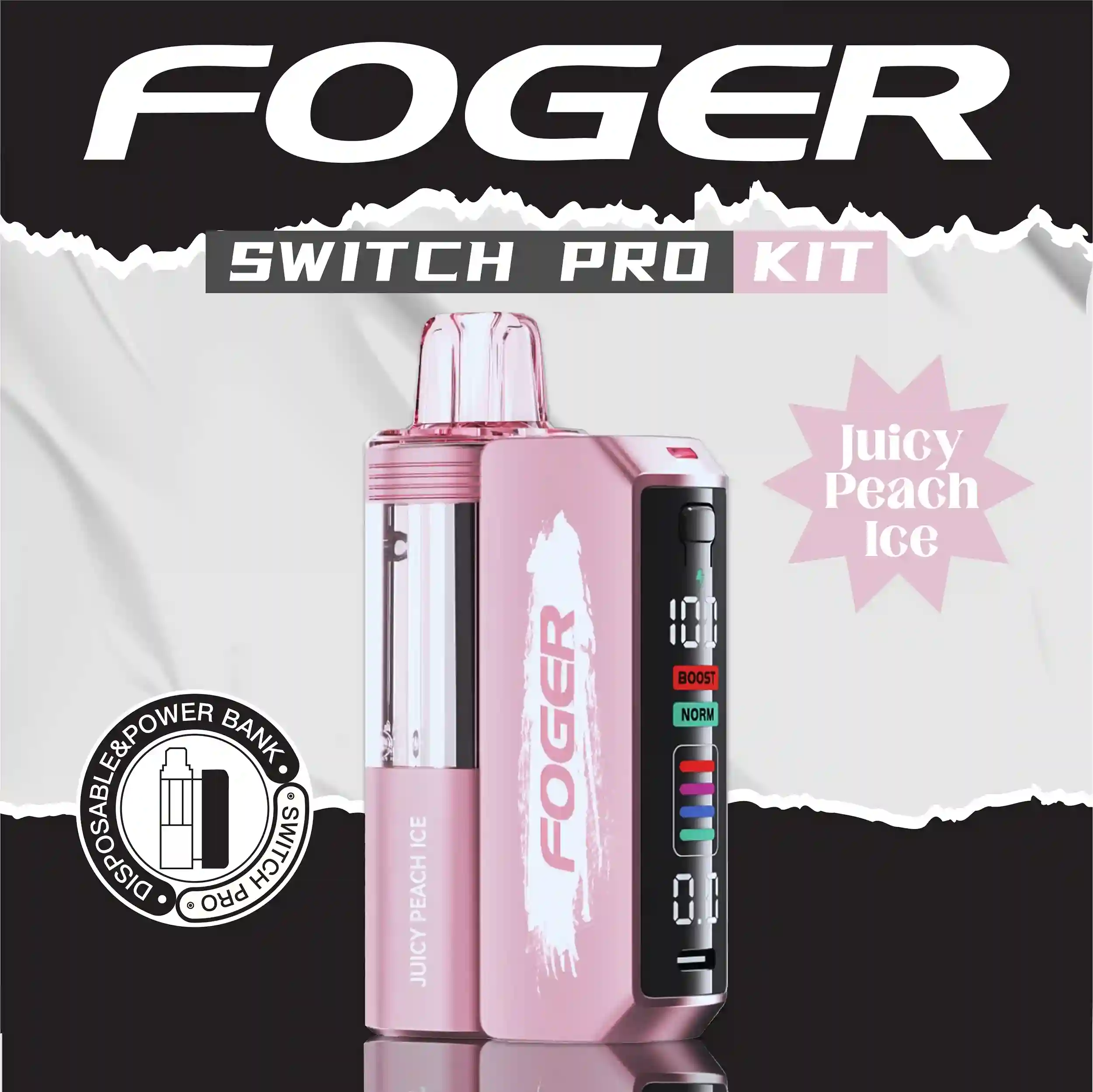 Juicy Peach Ice Foger switch pro Kit