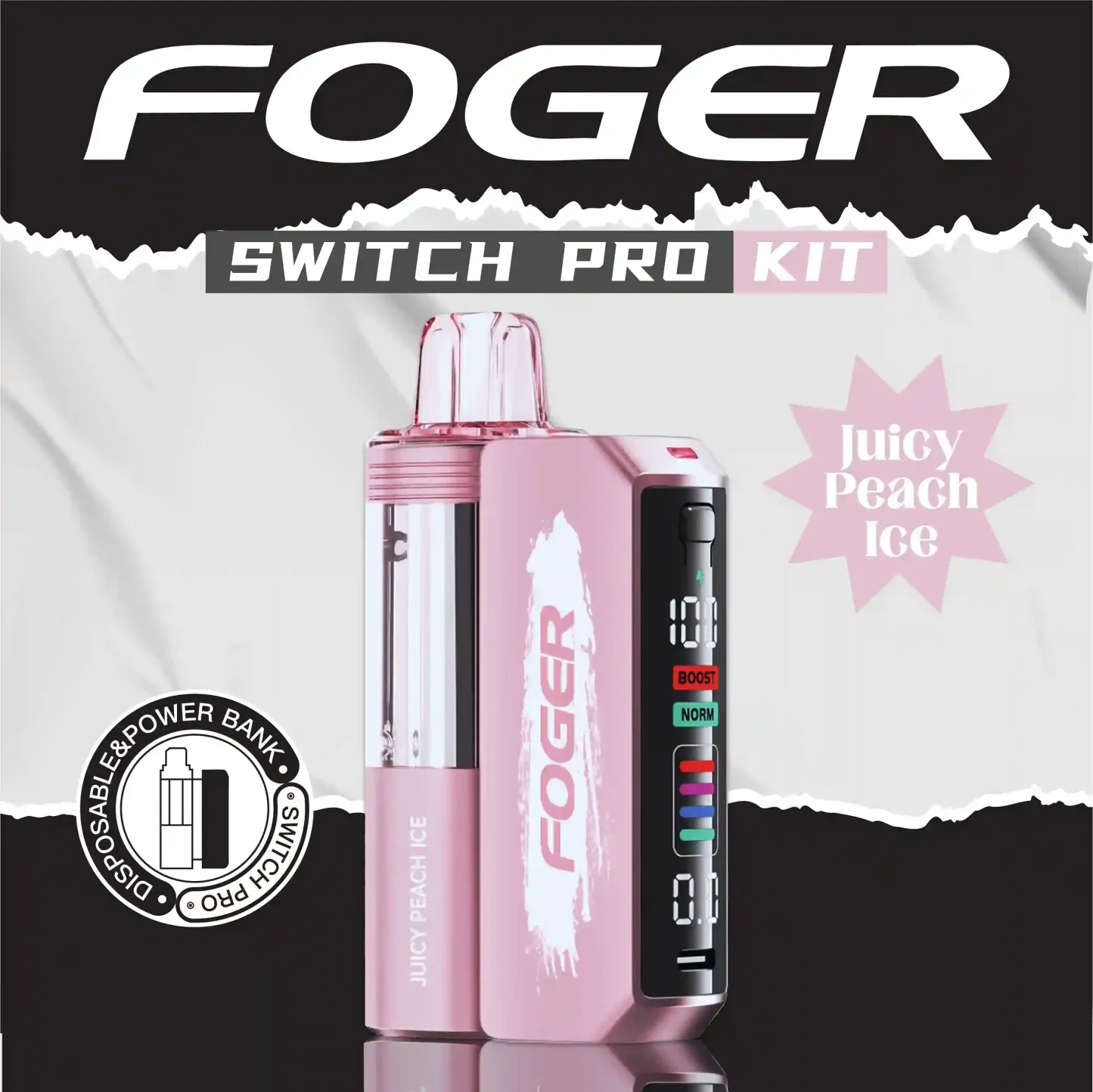 Juicy Peach Ice Foger switch pro Kit