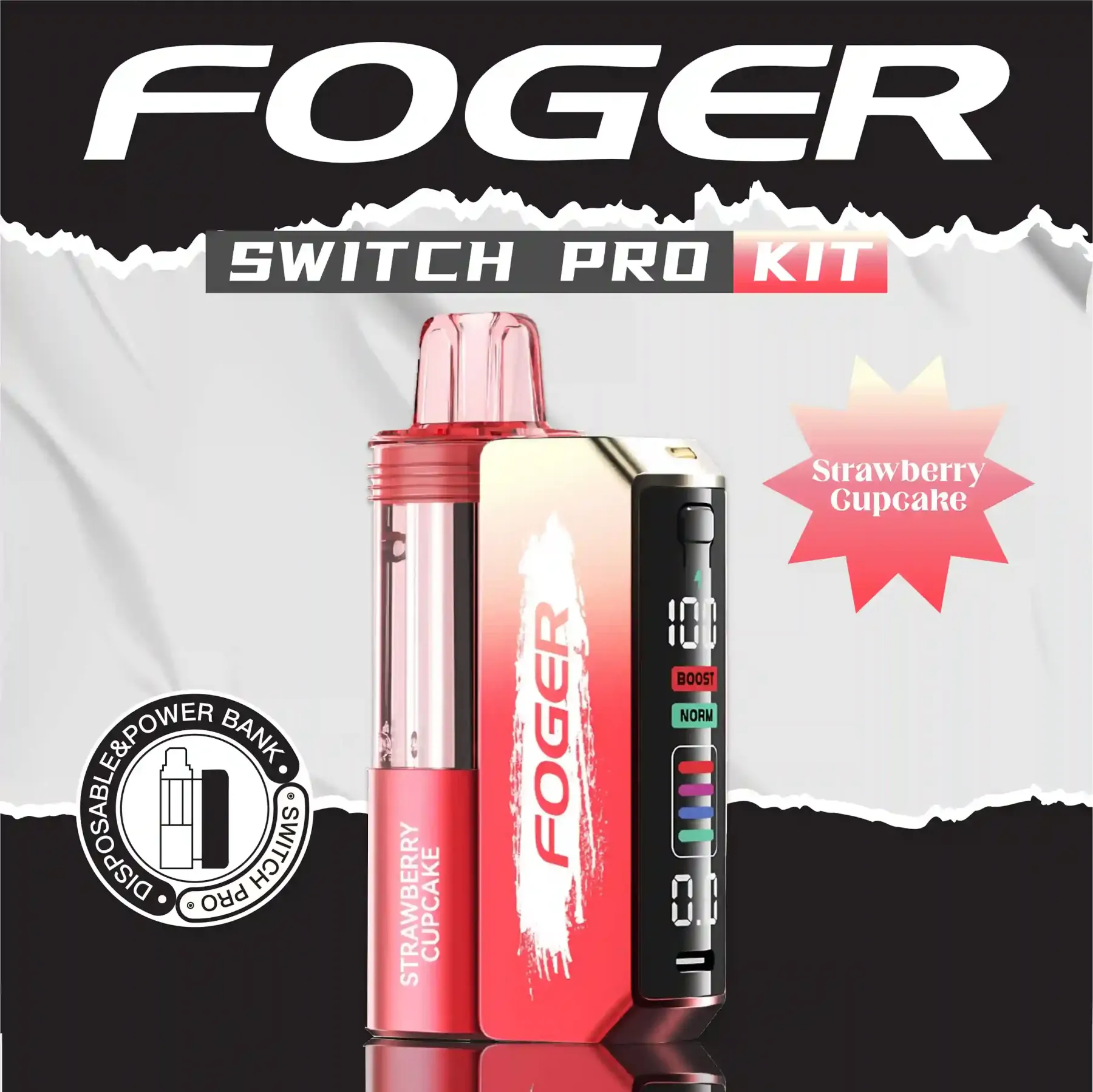 Strawberry Cupcake Foger switch pro Kit