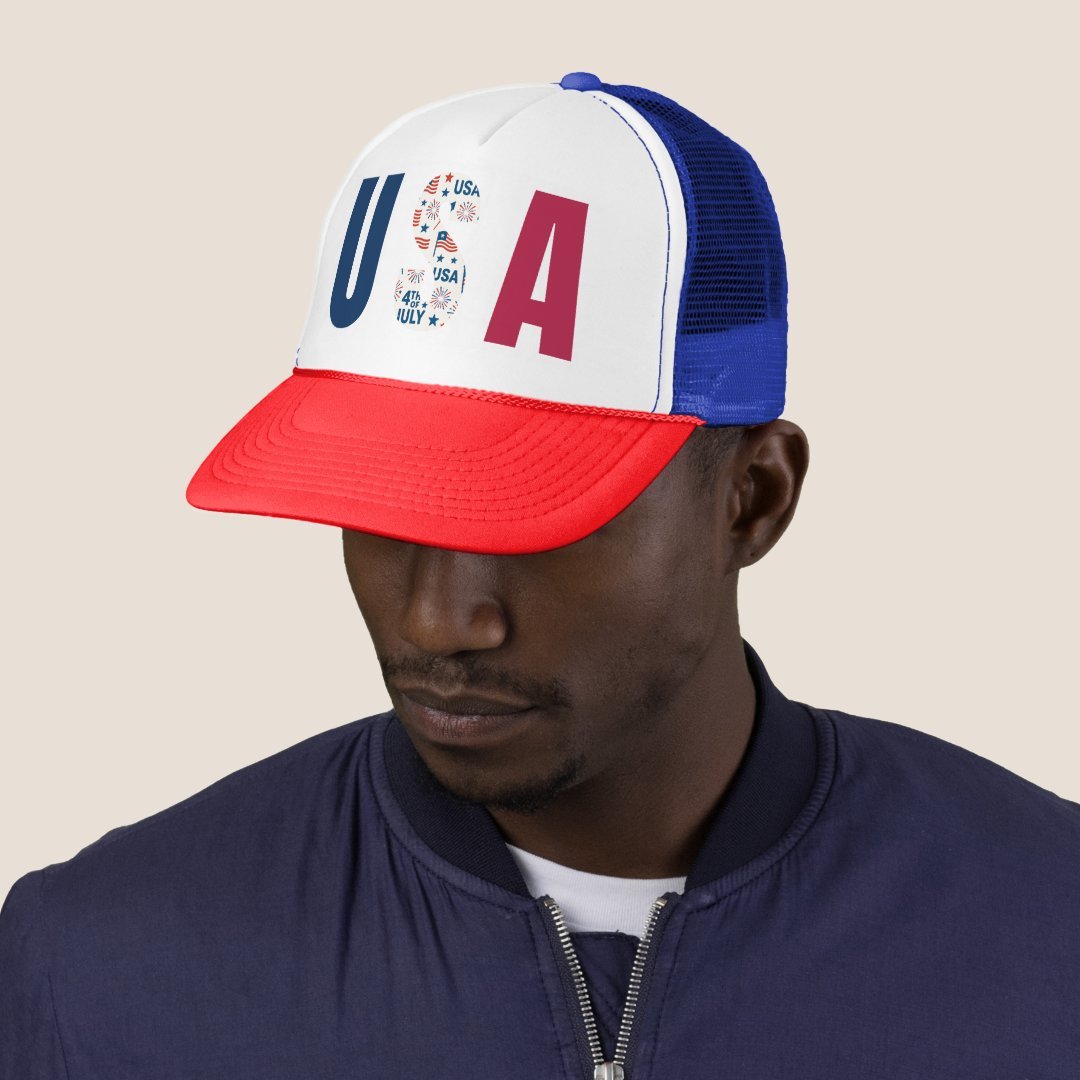 4th of July USA Trucker Hat – Patriotic style