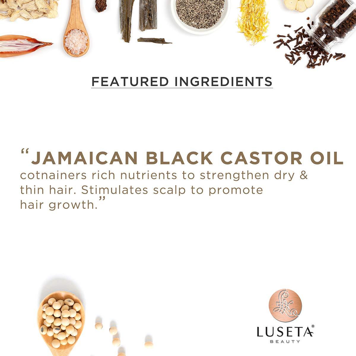 Luseta Biotin Shampoo and Conditioner for HairGrowth - Thickening Shampoo for Thinning Hair andHair Loss - Infused with Argan Oil to Repair DamagedDry Hair - Sulfate Free Paraben Free-2 x 16.9 fl oz