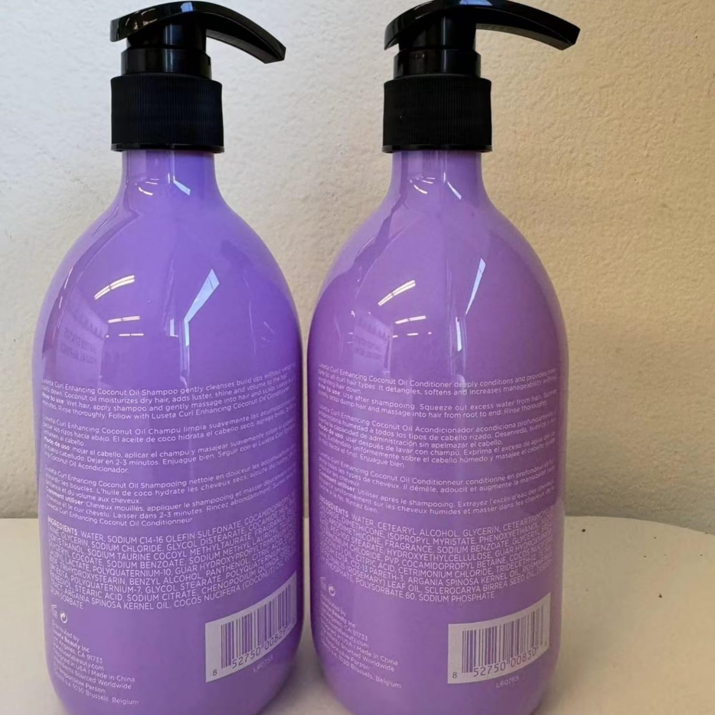 Luseta Biotin Shampoo and Conditioner for HairGrowth - Thickening Shampoo for Thinning Hair andHair Loss - Infused with Argan Oil to Repair DamagedDry Hair - Sulfate Free Paraben Free-2 x 16.9 fl oz