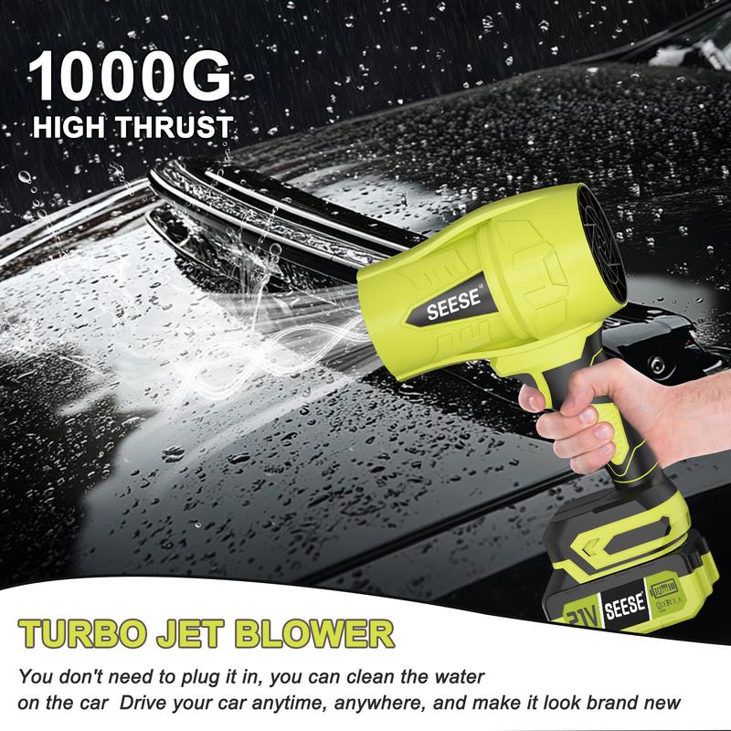 [Dealsforyoudays] Turbo Jet Blower,Leaf Blower, Violent Turbo Fan, Brushless Pure Copper Motor,Car Drying After Wash, Handheld Snow Blower,Cordless Turbo Power Air Duster,Home Improve,Garden Mainte